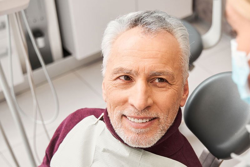 implant patient getting shown options