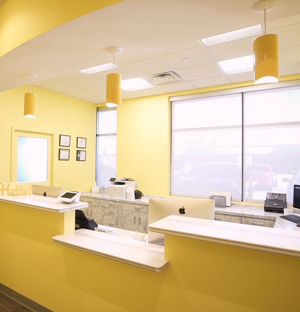 front desk of dental center